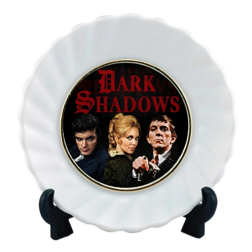 Dark Shadows Barnabas Collins Ceramic Plate Limited Edition Numbered FREE stand